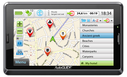 Мультимедийное навигационное устройство AutoGUIDE